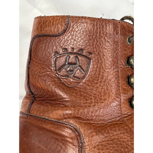 Ariat Heritage Lacer II Distressed Leather Boots Women's Size 9 Western Riding - Picture 3 of 10